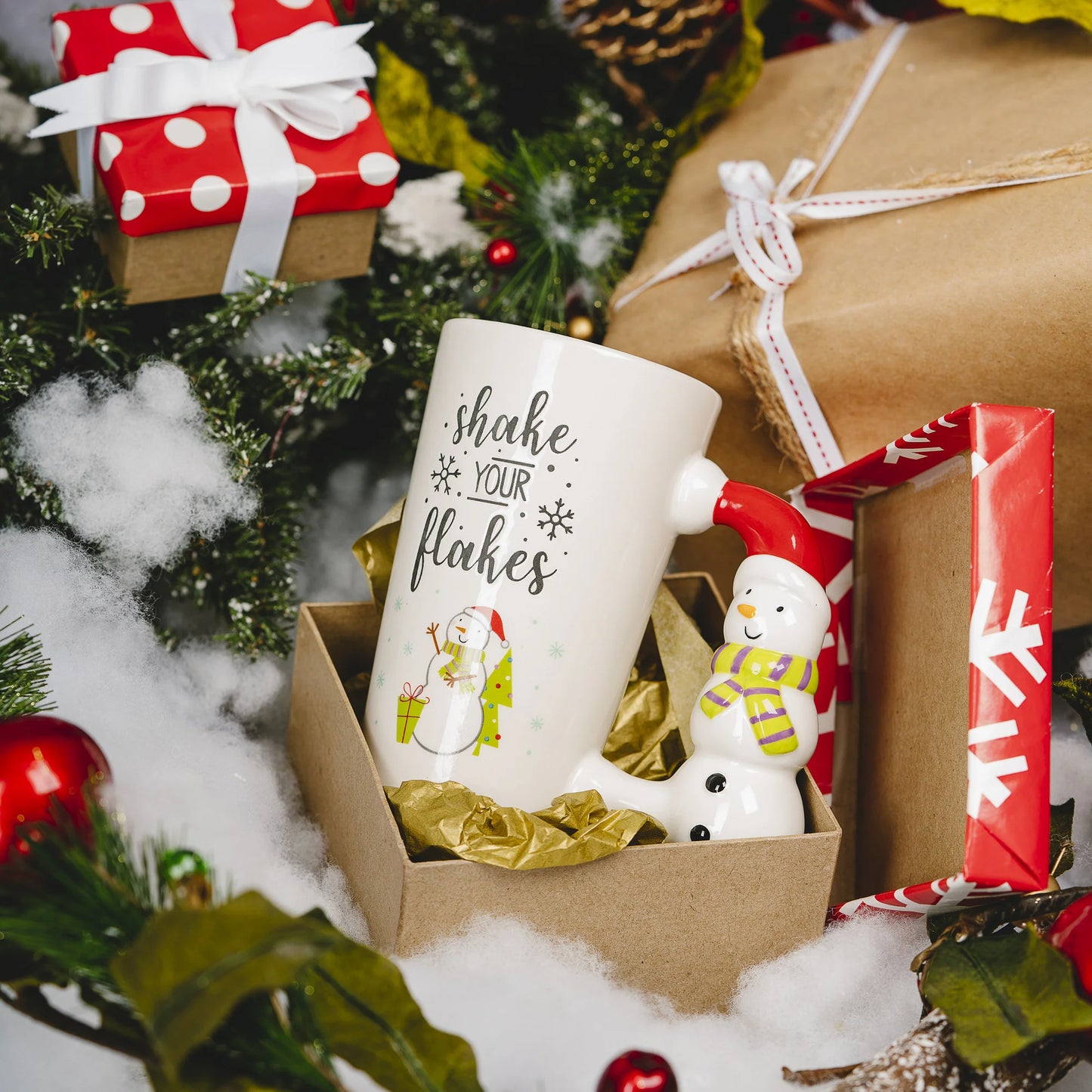 SHAKE YOUR FLAKES 17.5 OZ LATTE CUP