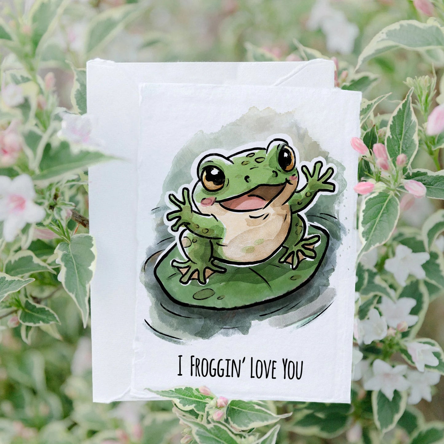 "Froggin' Love You" Funny Meme Birthday Card for Friend