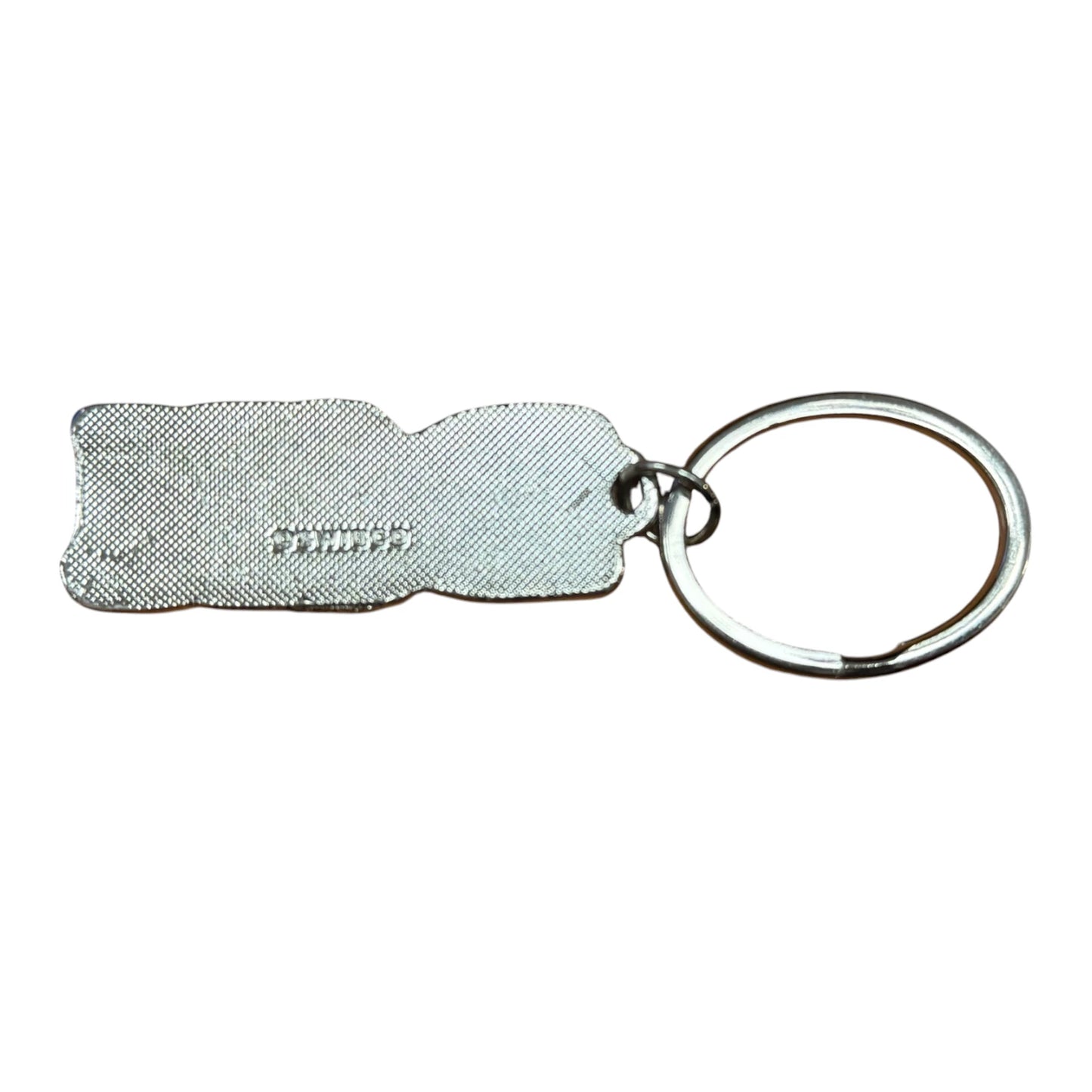 Black Metal Name Keychain Bill