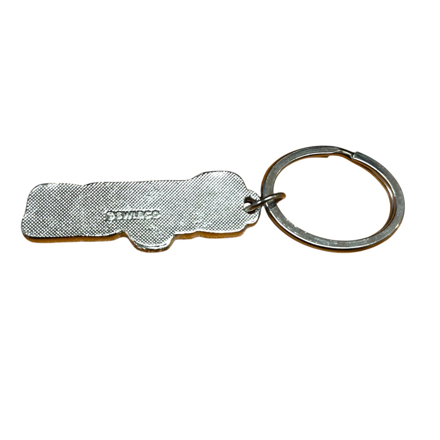 Navy Metal Name Keychain Bryan