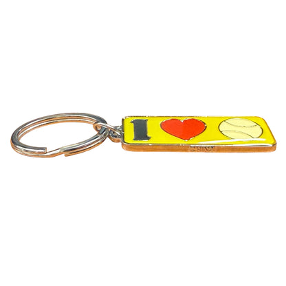 Metal Keychain I 💗 Tennis