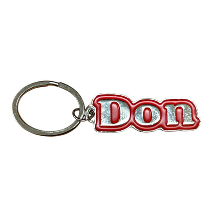 Metal Name Keychain Don (Red)