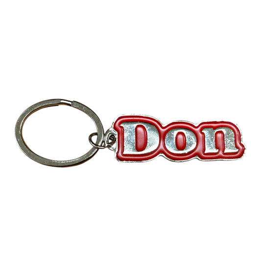 Metal Name Keychain Don (Red)