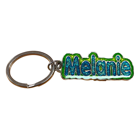 Colourful Name Keychain Melanie (Green)
