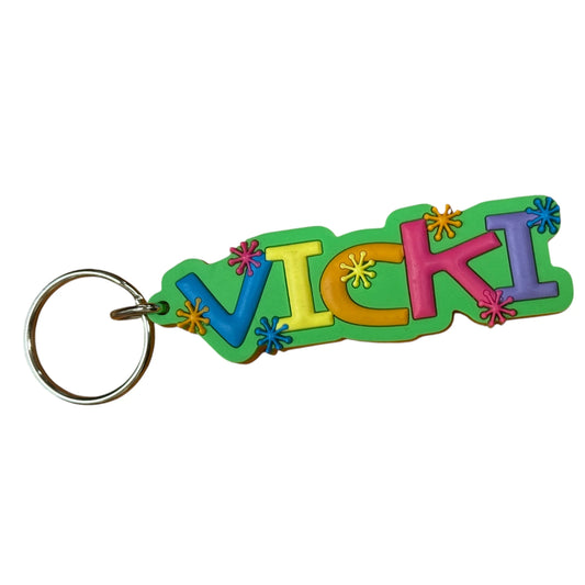 Colourful Name Keychain Vicki