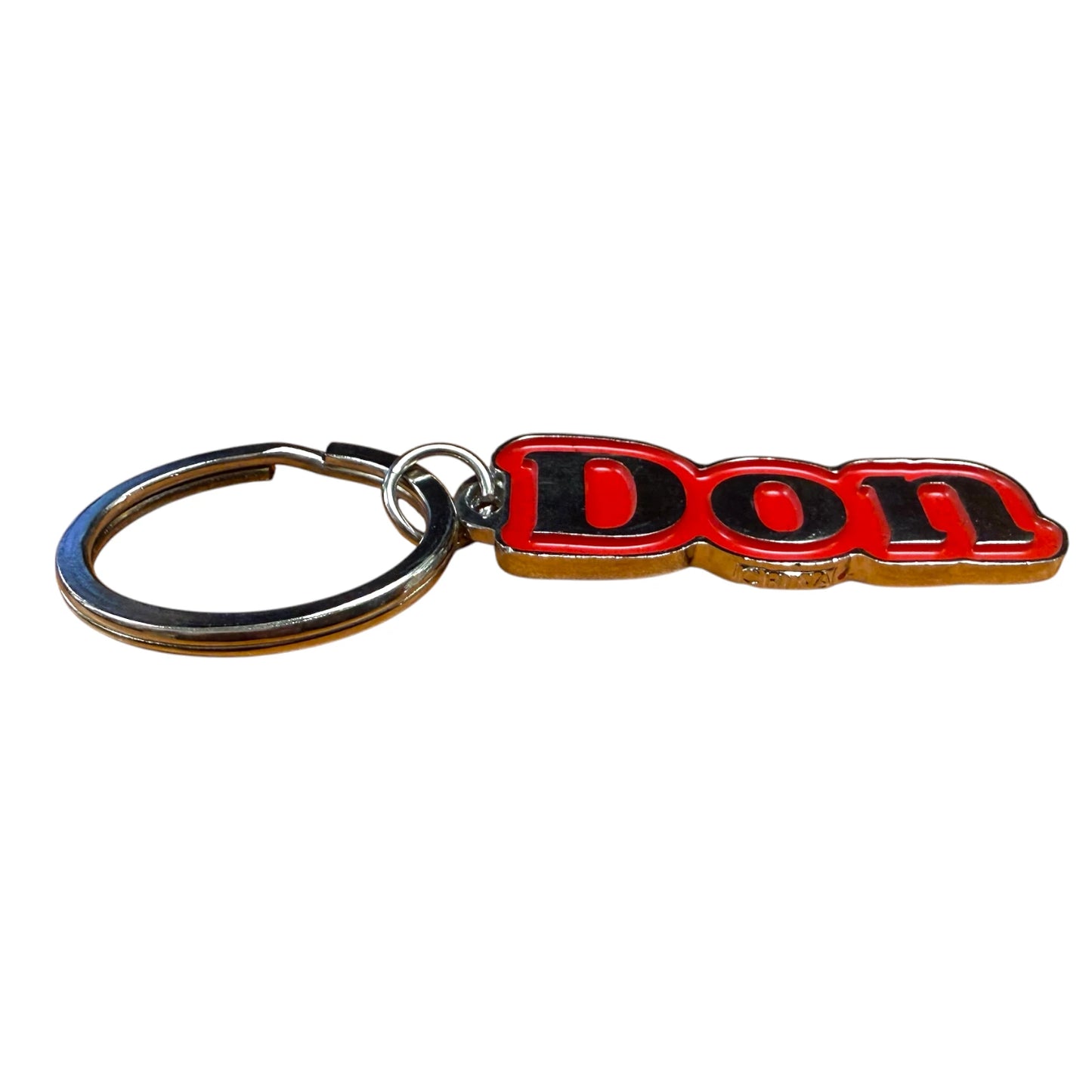 Metal Name Keychain Don (Red)