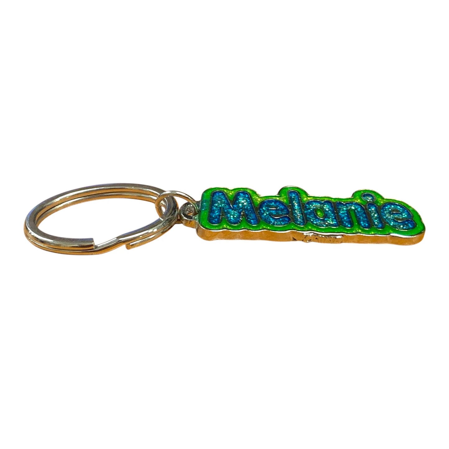 Colourful Name Keychain Melanie (Green)