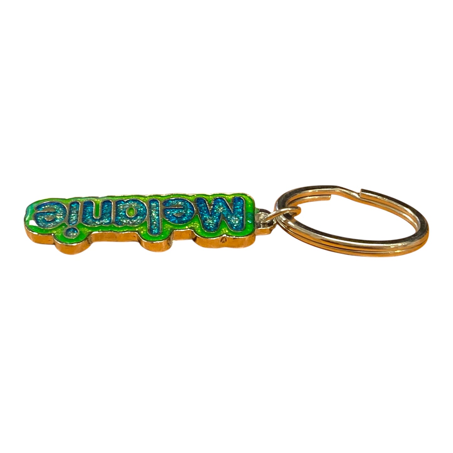 Colourful Name Keychain Melanie (Green)