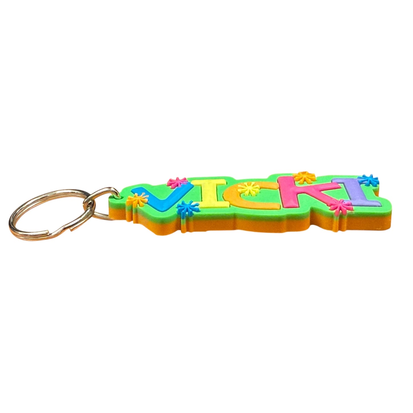 Colourful Name Keychain Vicki