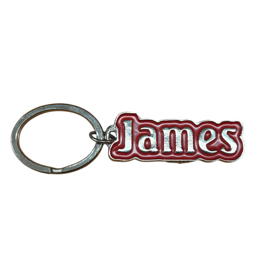 Metal Name Keychain James