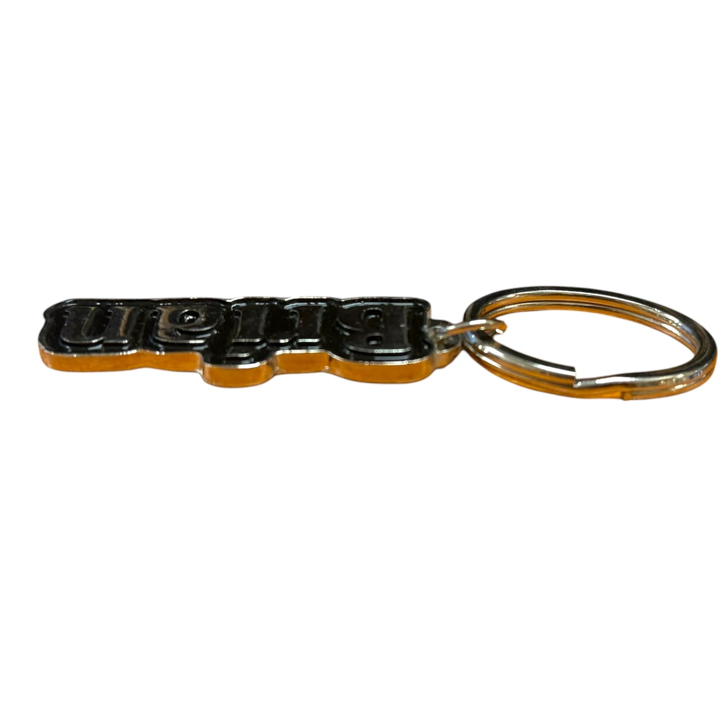 Black Metal Name Keychain Brian