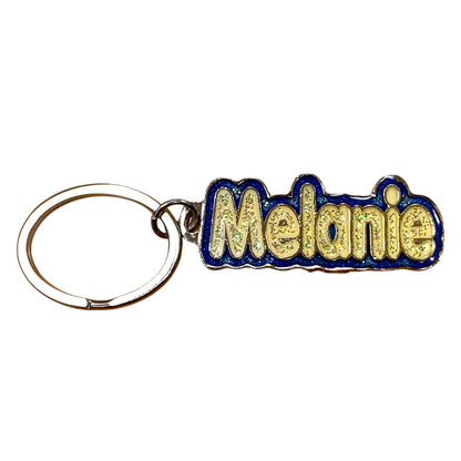 Colourful Name Keychain Melanie (Blue)