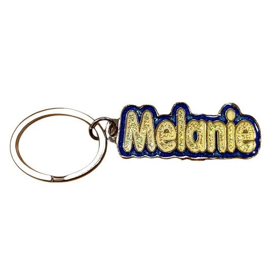Colourful Name Keychain Melanie (Blue)