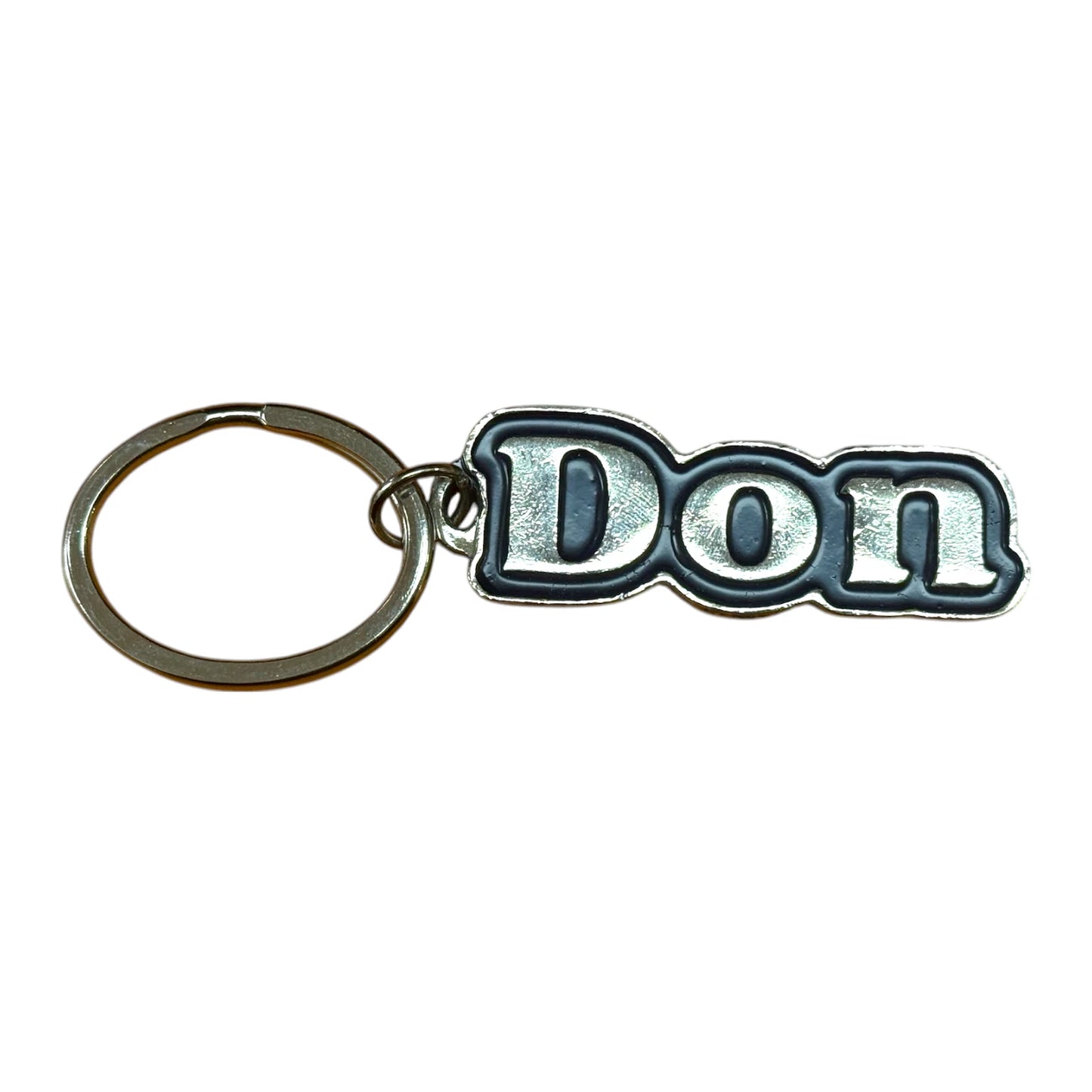 Metal Name Keychain Don (Navy)