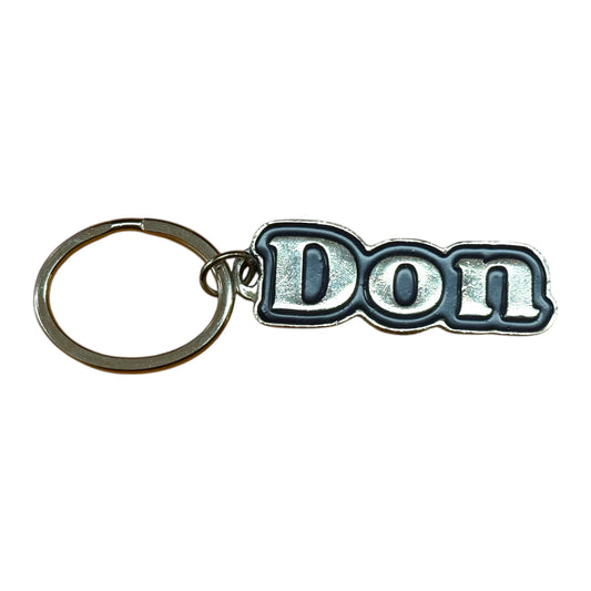 Metal Name Keychain Don (Navy)