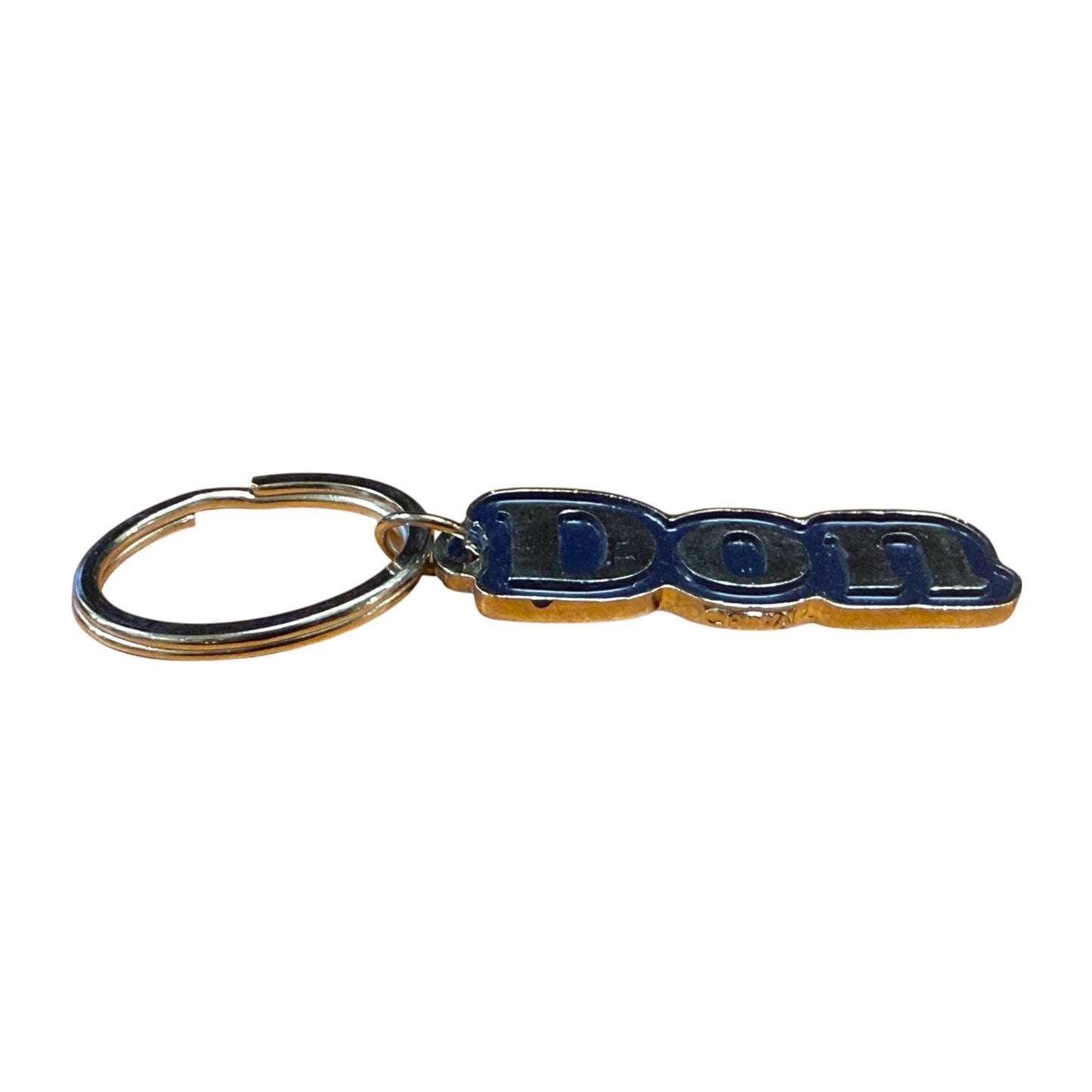 Metal Name Keychain Don (Navy)