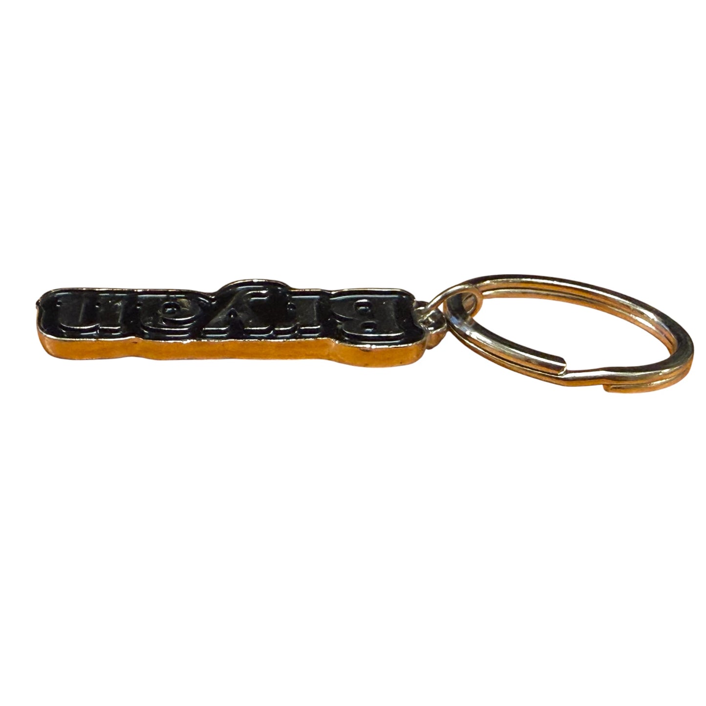Black Metal Name Keychain Bryan