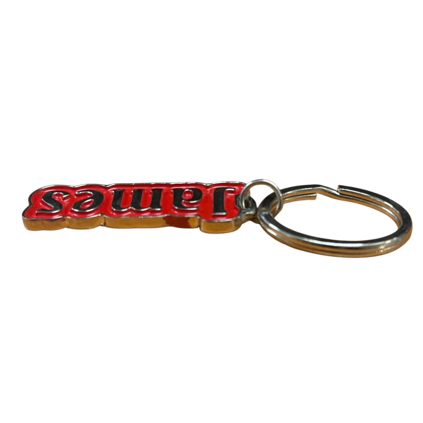 Metal Name Keychain James