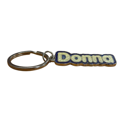 Colourful Name Keychain Donna (Blue)