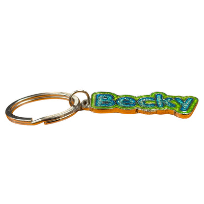 Colourful Name Keychain Becky