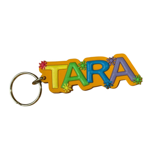 Colourful Name Keychain Tara