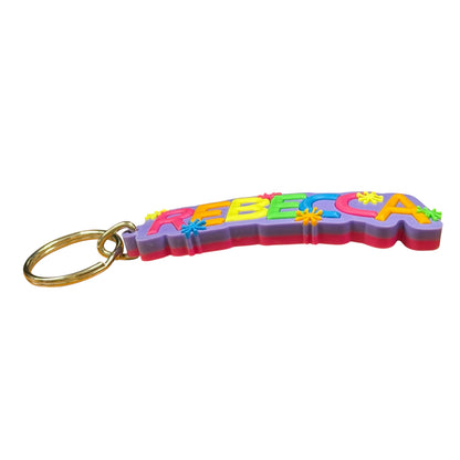 Colourful Name Keychain Rebecca