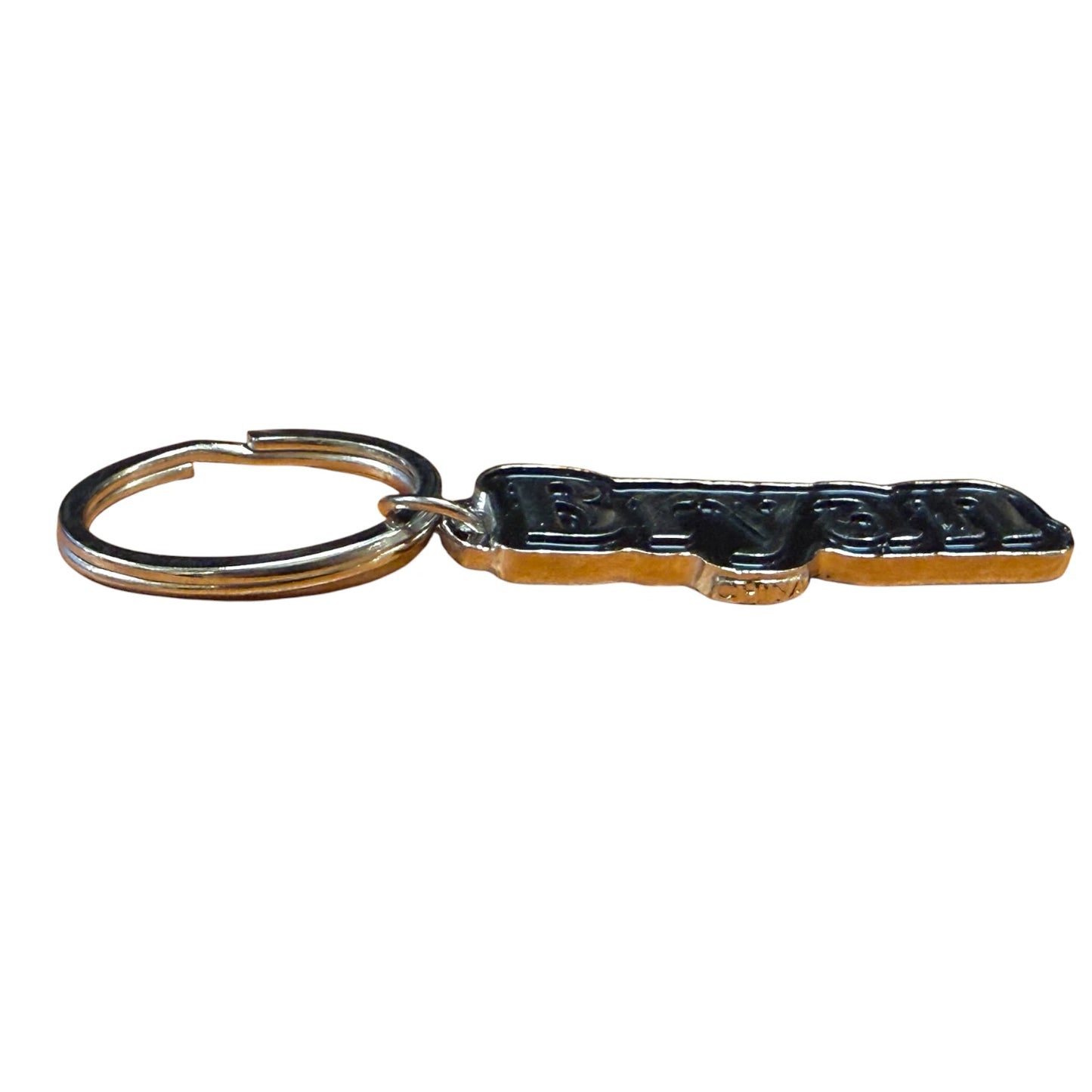 Black Metal Name Keychain Bryan
