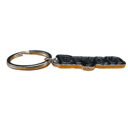 Black Metal Name Keychain Bryan