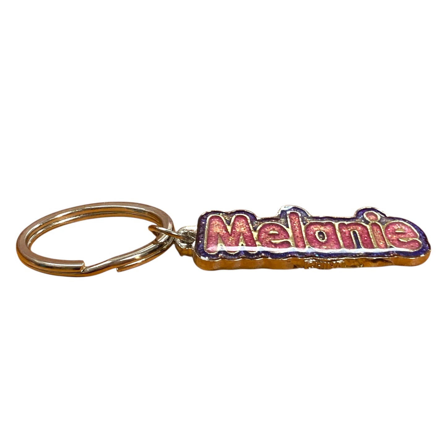 Colourful Name Keychain Melanie (Pink)