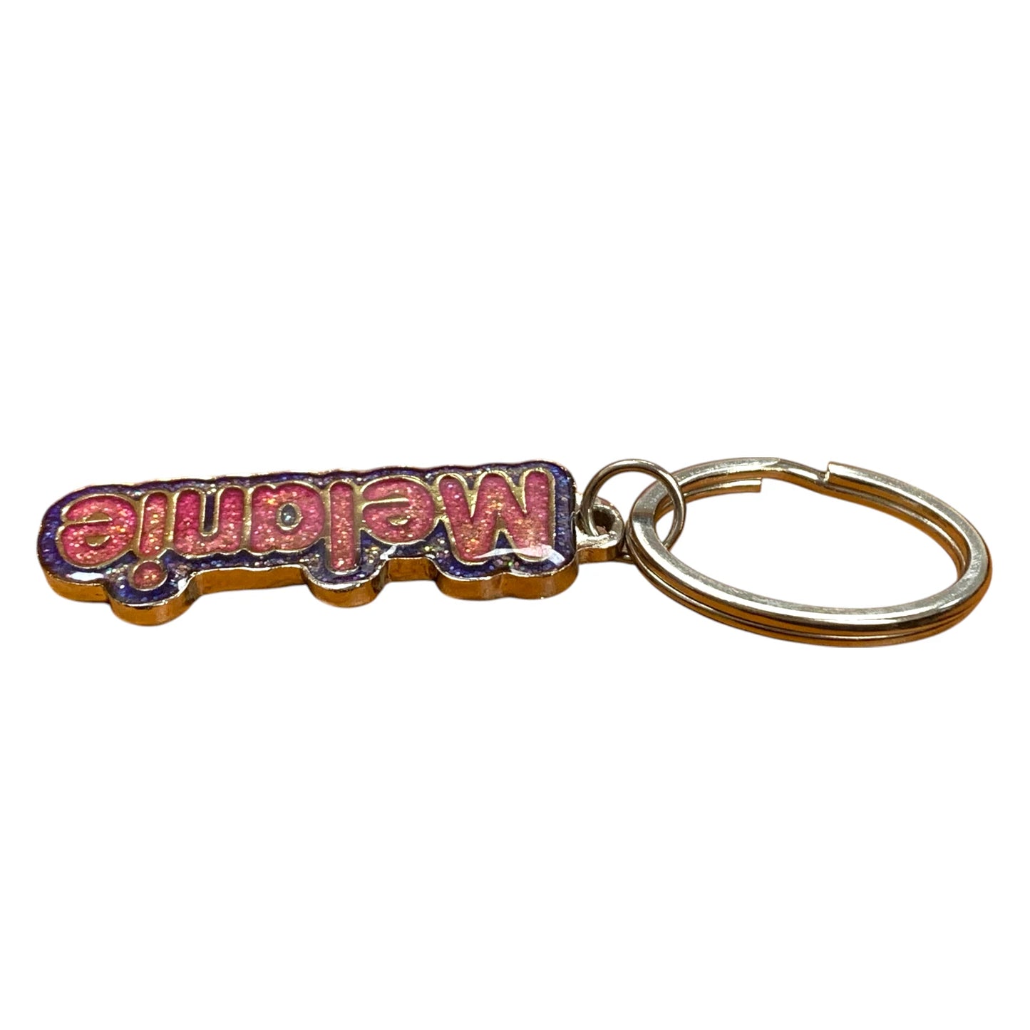 Colourful Name Keychain Melanie (Pink)