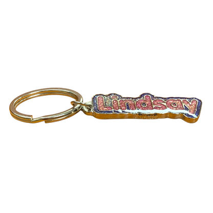 Colourful Name Keychain Lindsay