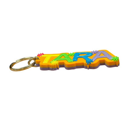 Colourful Name Keychain Tara