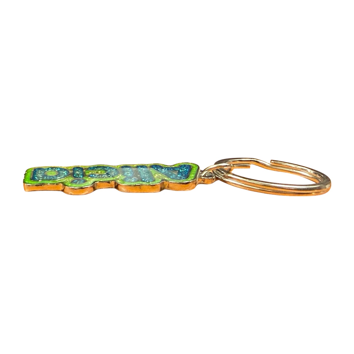 Colourful Name Keychain Alicia (Green)