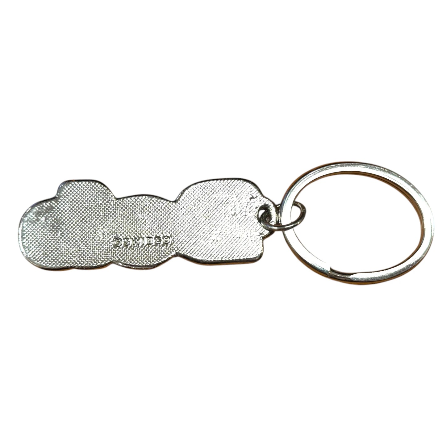 Red Metal Name Keychain Bob