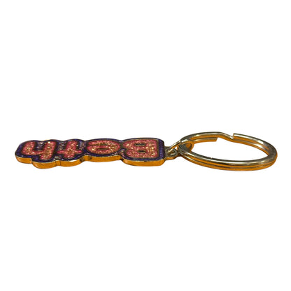 Colourful Name Keychain Beth (Purple)