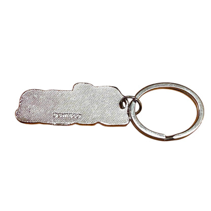 Metal Name Keychain John (Black)