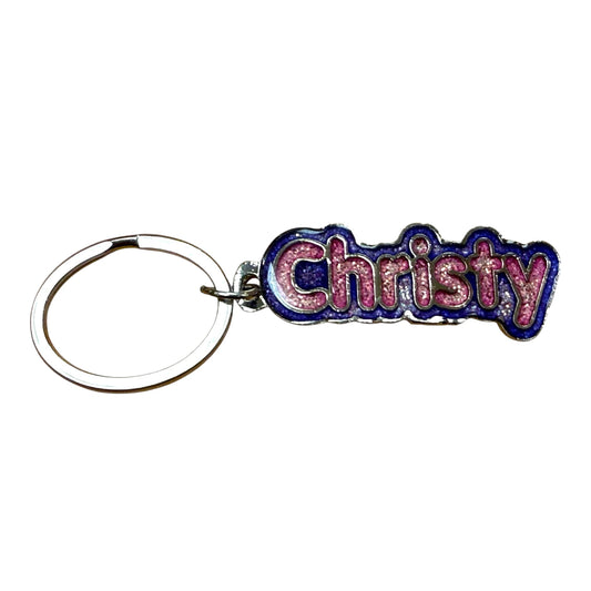 Colourful Name Keychain Christy