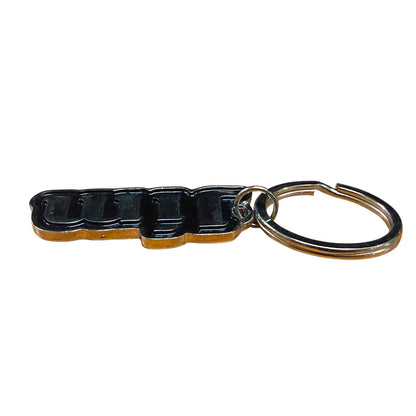 Metal Name Keychain John (Black)