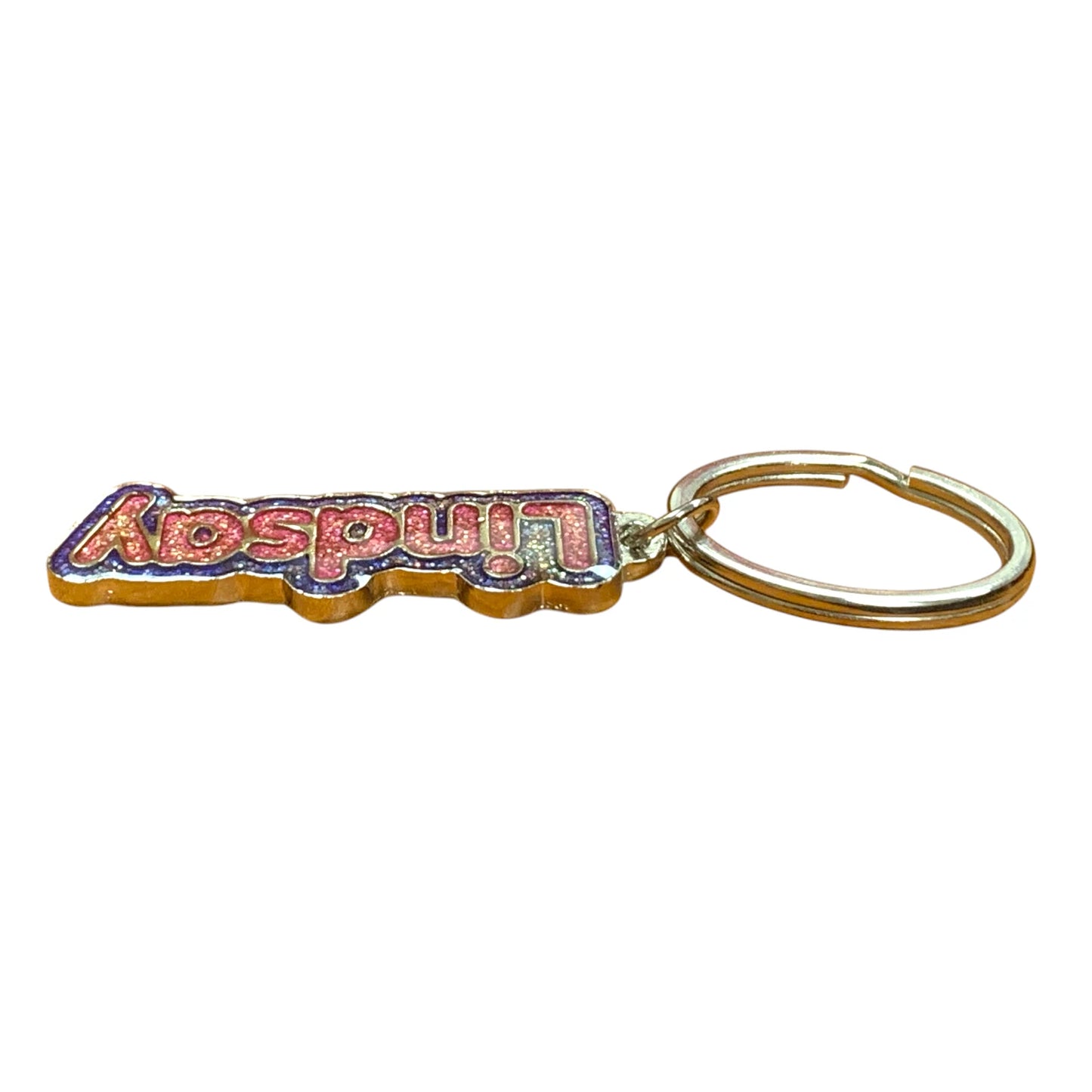 Colourful Name Keychain Lindsay