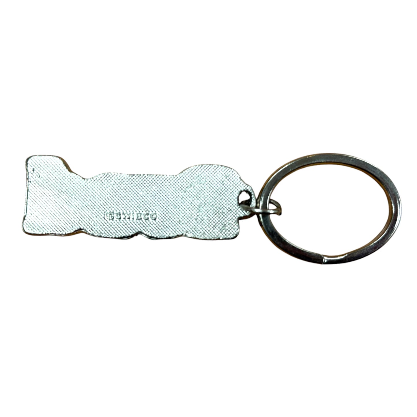 Navy Metal Name Keychain Brad