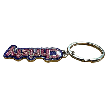 Colourful Name Keychain Christy