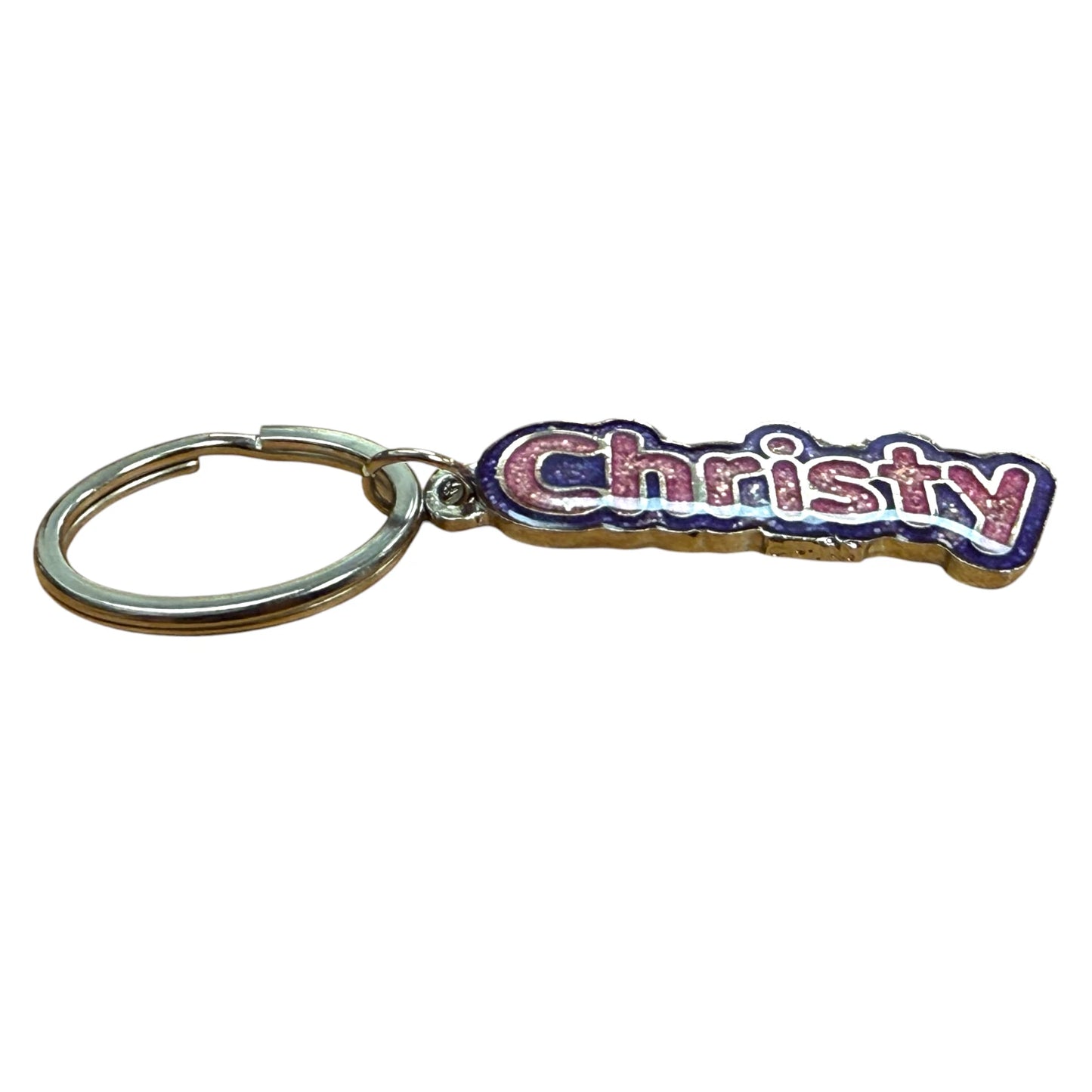 Colourful Name Keychain Christy