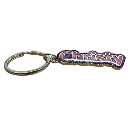 Colourful Name Keychain Christy