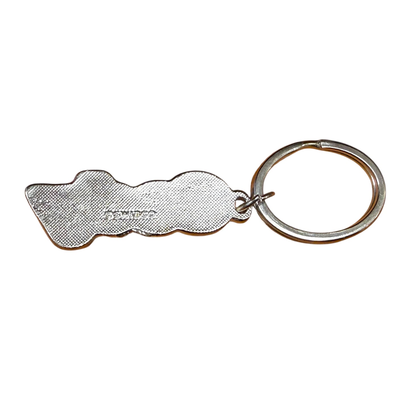 Red Metal Name Keychain Cody