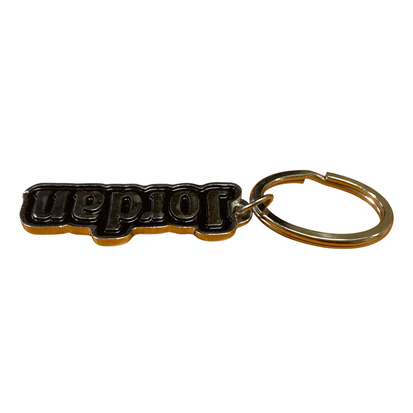 Metal Name Keychain Jordan (Black)
