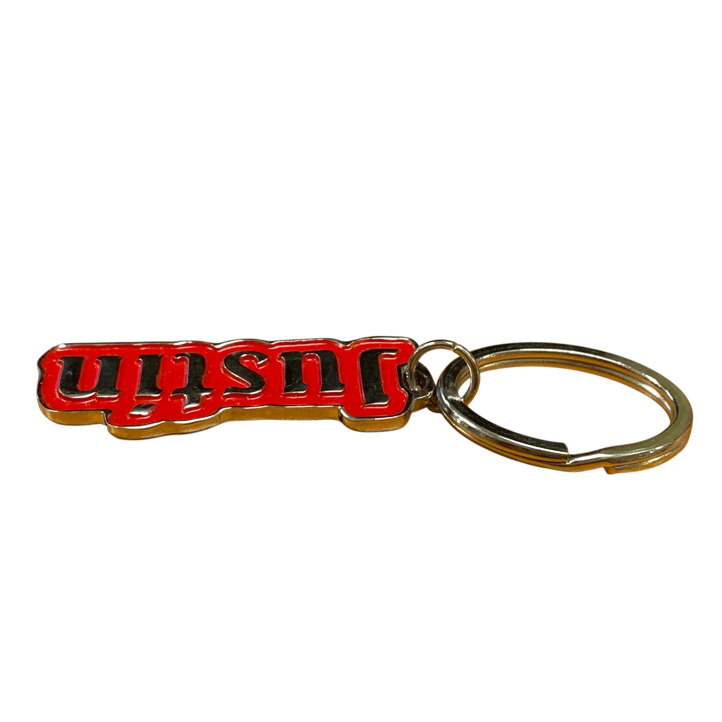 Metal Name Keychain Justin