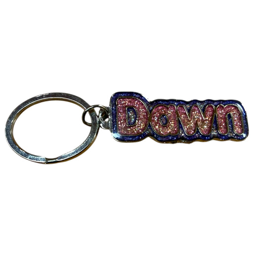 Colourful Name Keychain Dawn (Pink)
