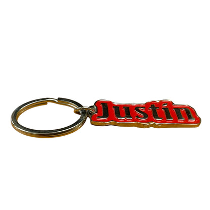 Metal Name Keychain Justin