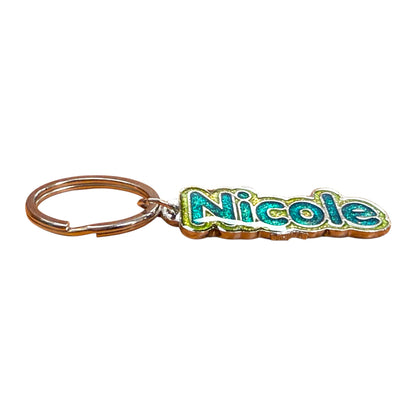 Colourful Name Keychain Nicole