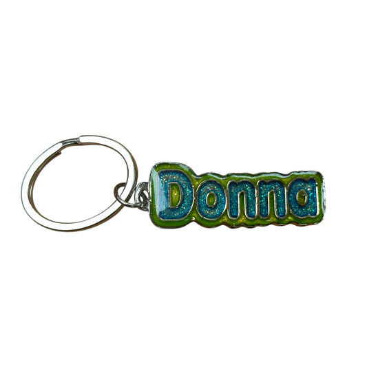 Colourful Name Keychain Donna (Green)